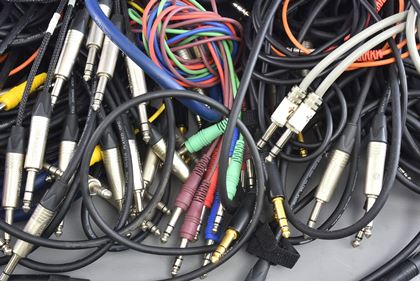 various-Huge lot stereo 1/4 inch jack leads